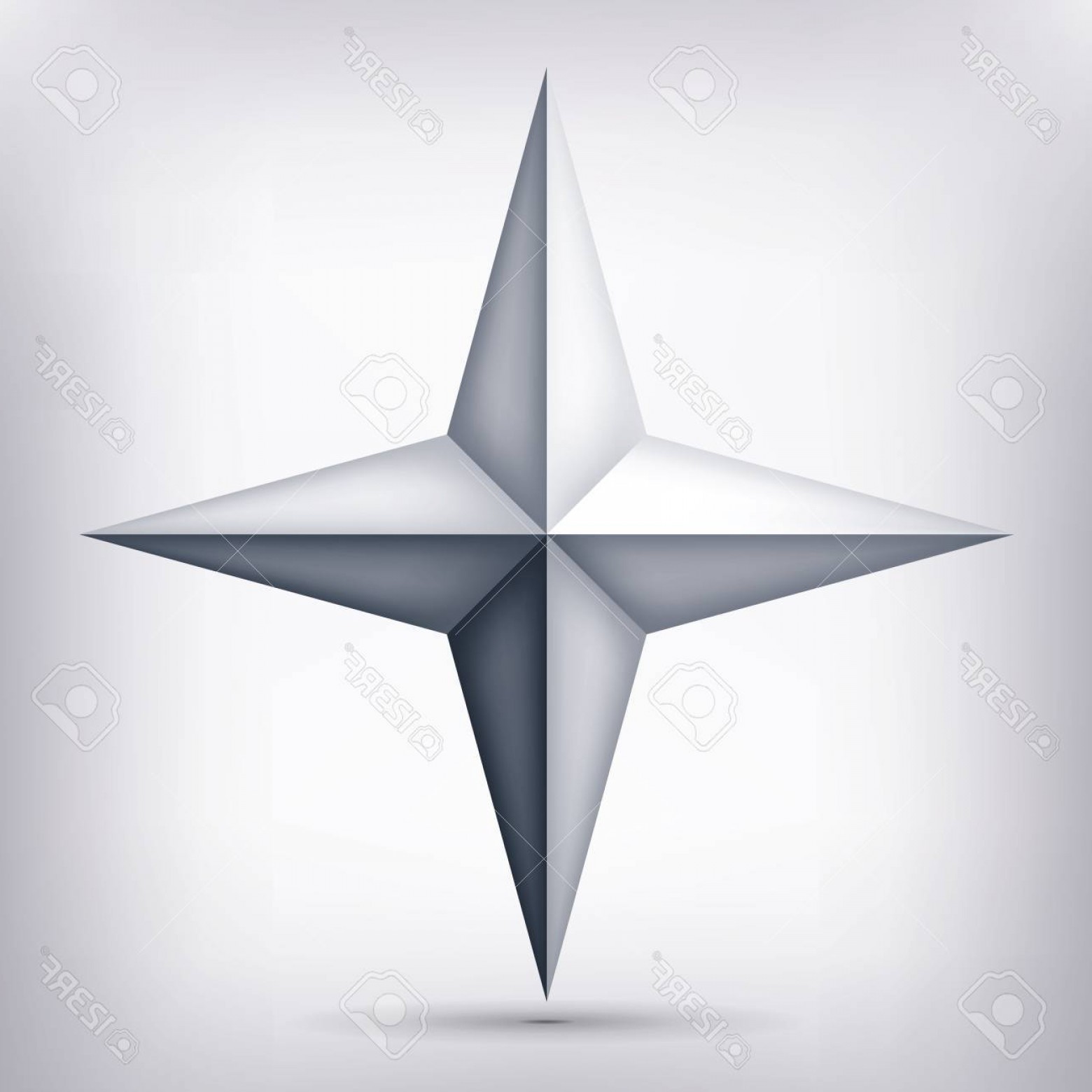 Четырехконечная звезда логотип