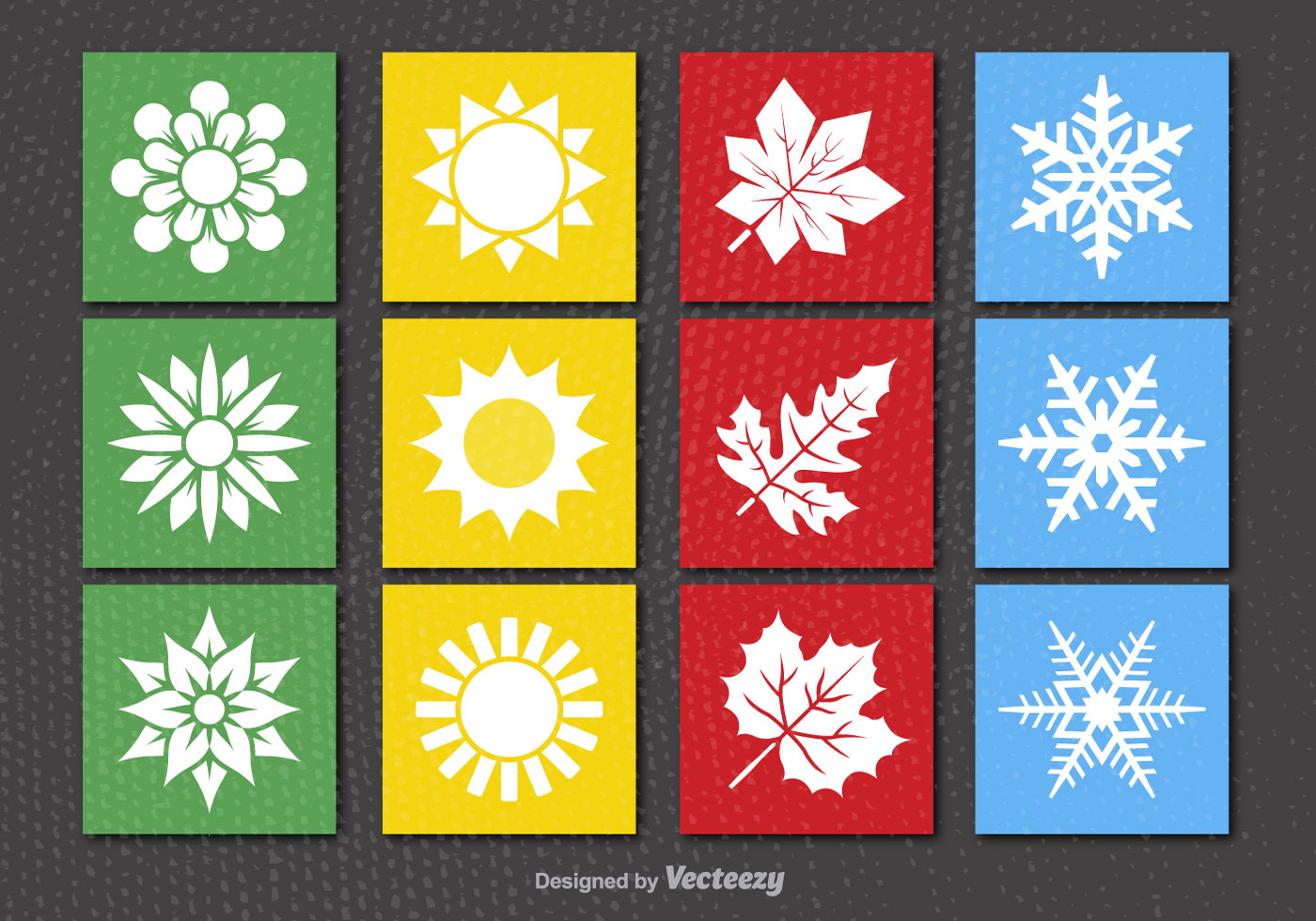 1400x980 Four Seasons Icon Free Vector Art