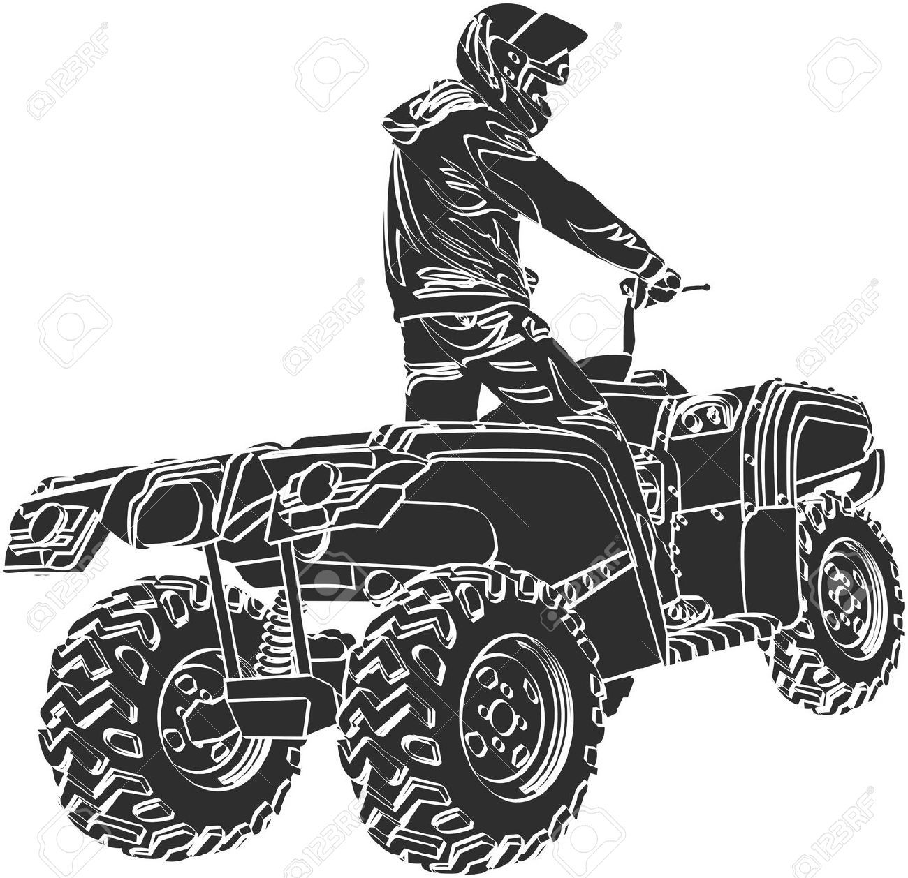 Four Wheeler Vector at Vectorified.com | Collection of Four Wheeler