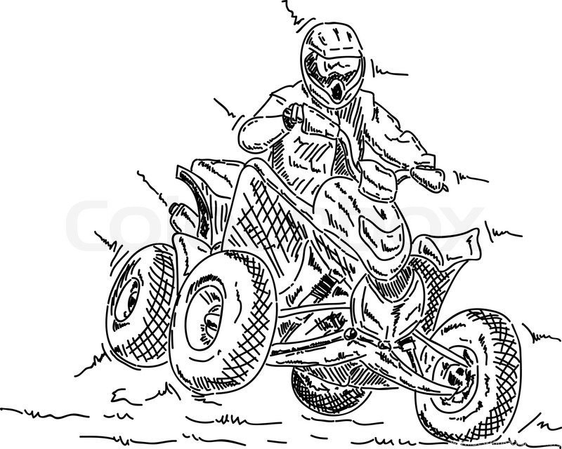 800x640 Vector Four Wheeler Jump, Isolated On Backgrounds Desktop Background