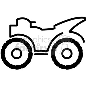 300x300 Quad All Terrain Four Wheeler Vector Icon Clipart Royalty Free