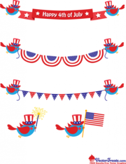 180x234 Free Of July Banner Clipart And Vector Graphics