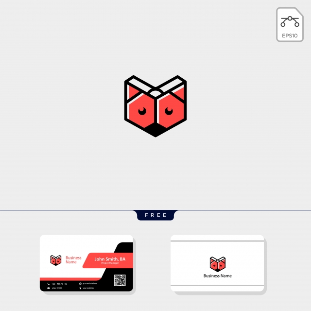 640x640 Learning Fox Book Logo Template Vector Illustration Free Business