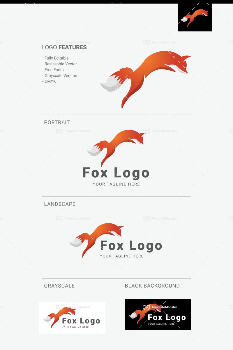800x1200 Fox Logo Template Backgrounds Fox Logo, Logo Templates
