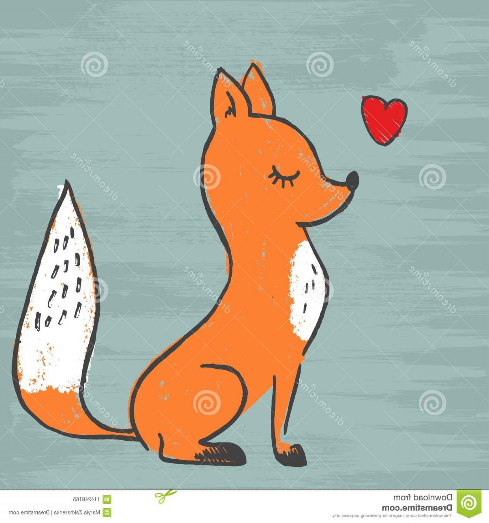 1560x1668 Cute Fox Adorable Cartoon Vector Illustration Vector Image Fox