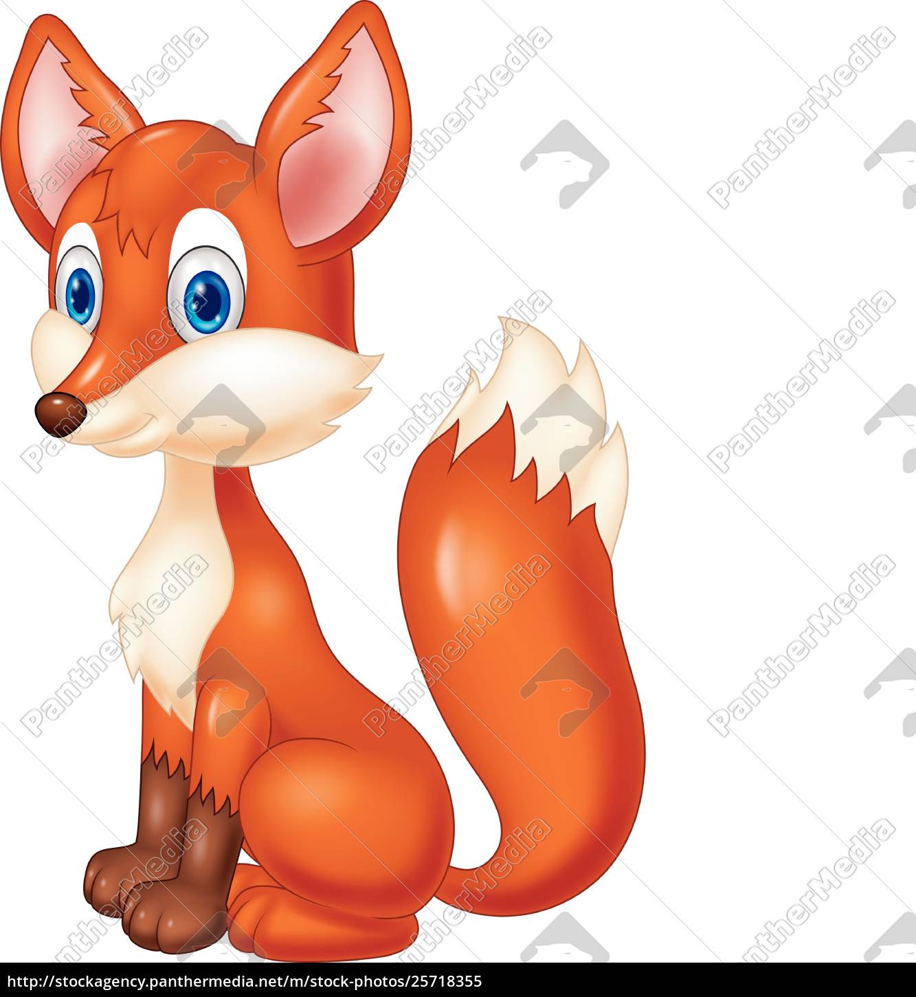 1333x1450 Fox Cartoon Illustration