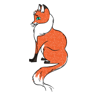 400x400 Page Fox On Curated Vector Illustrations, Stock Royalty Free