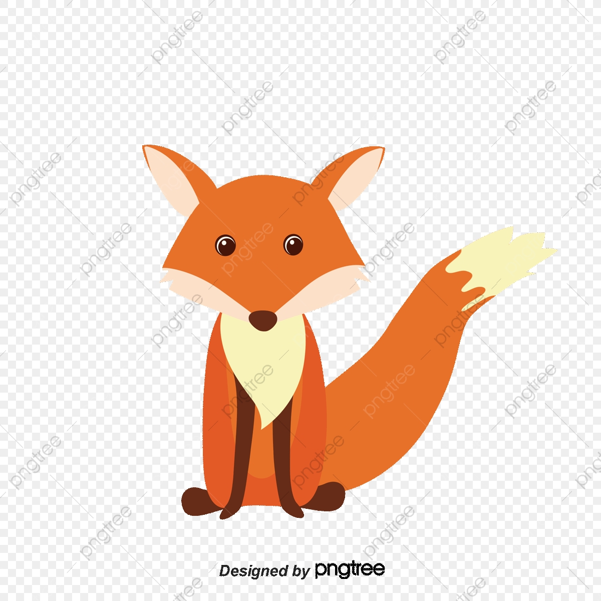 1200x1200 Vector Cartoon Fox, Cartoon Vector, Fox Vector, Red Png And Vector