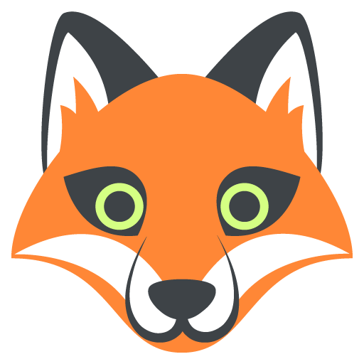 512x512 Fox Face Emoji Vector Icon Free Download Vector Logos Art