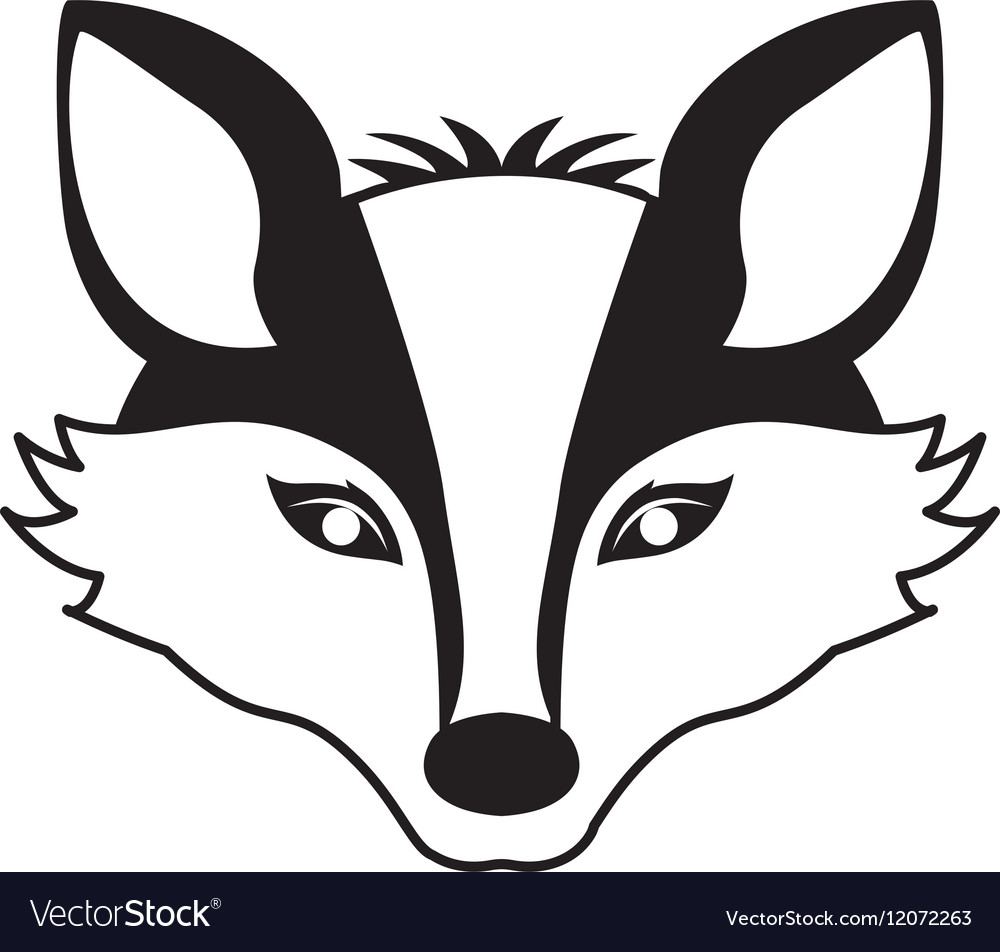 1000x952 Fox Face Silhouette