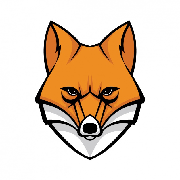 626x626 Hand Painted Fox Design Vector Free Download