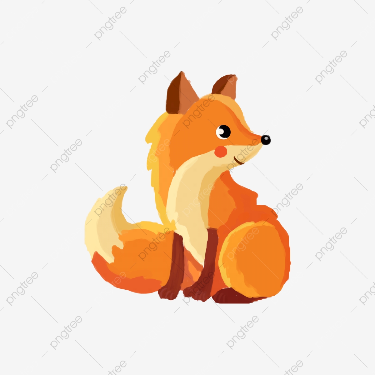 1200x1200 Painted Fox Side Face Picture Design Vector, Fox Vector, Face