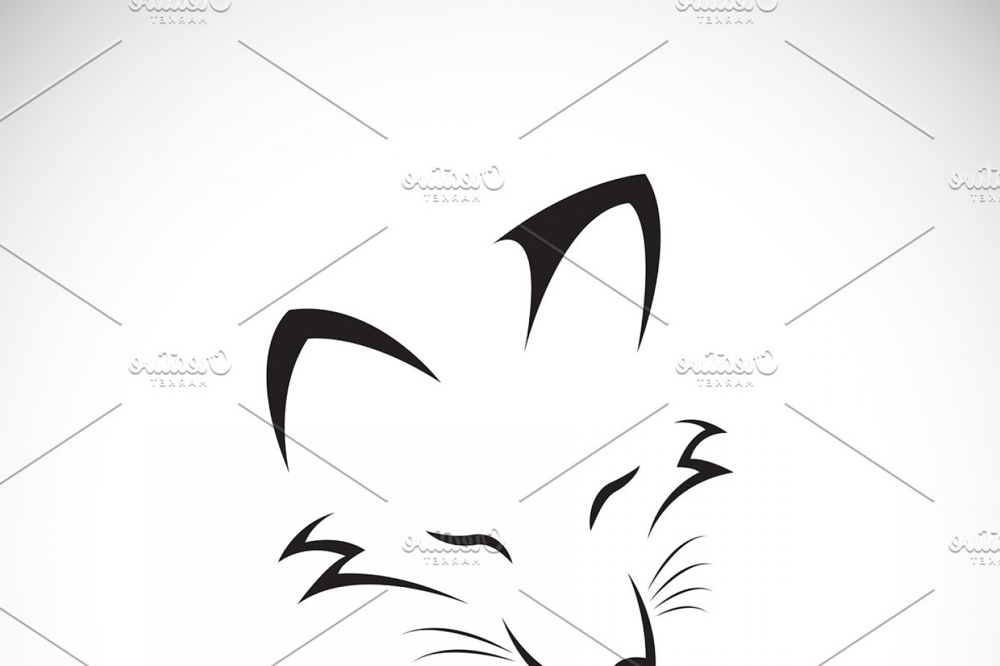 1440x960 Vector Of A Fox Face Design Hoodamathrun