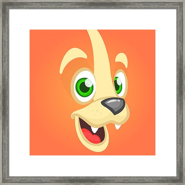 600x600 Cute Funny Fox Face Vector Illustration Isolated Cartoon