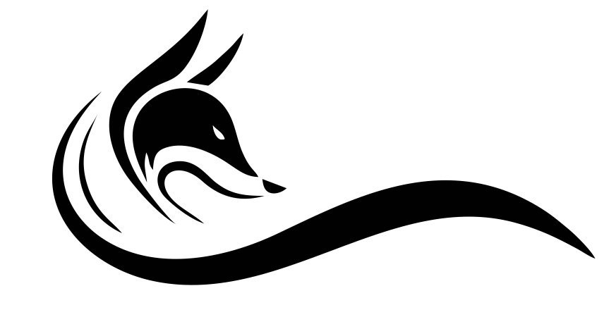 873x450 Fox Head Black Logo Vector Coreldraw