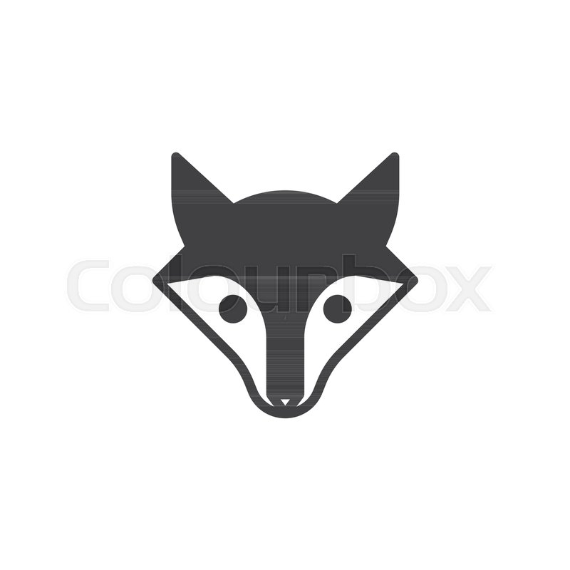800x800 Fox Head Icon Vector, Filled Flat Stock Vector Colourbox