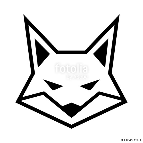 500x500 Fox Head Logo Vector Icon Stock Image And Royalty Free Vector