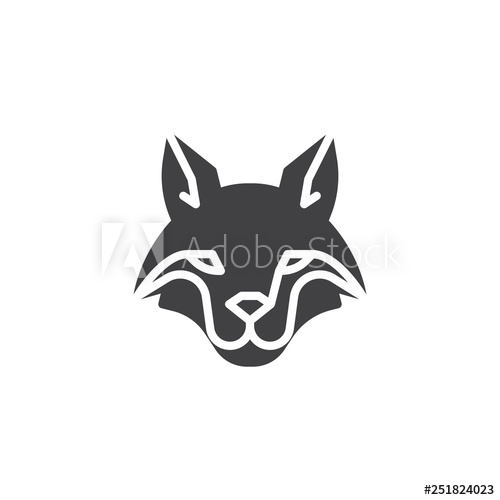 500x500 Fox Head Vector Icon Filled Flat Sign For Mobile Concept And Web