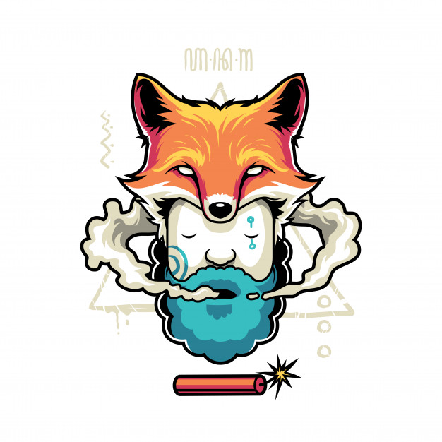 626x626 Tribal Man With Fox Head Vector Premium Download