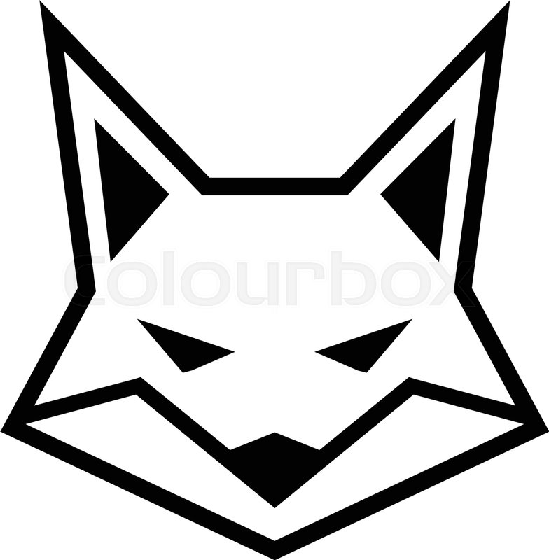 784x800 Fox Face Logo Vector Icon Stock Vector Colourbox