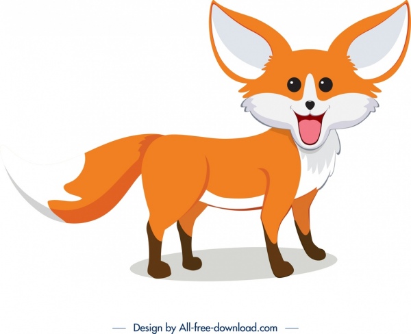 600x488 Download Free Vector Fox Icon Colored Cute Cartoon Character