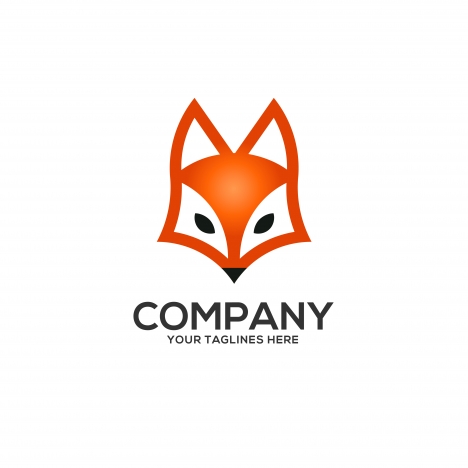 468x468 Fox Head Logo Vector Flat Vector Fox Logo Isolated On White