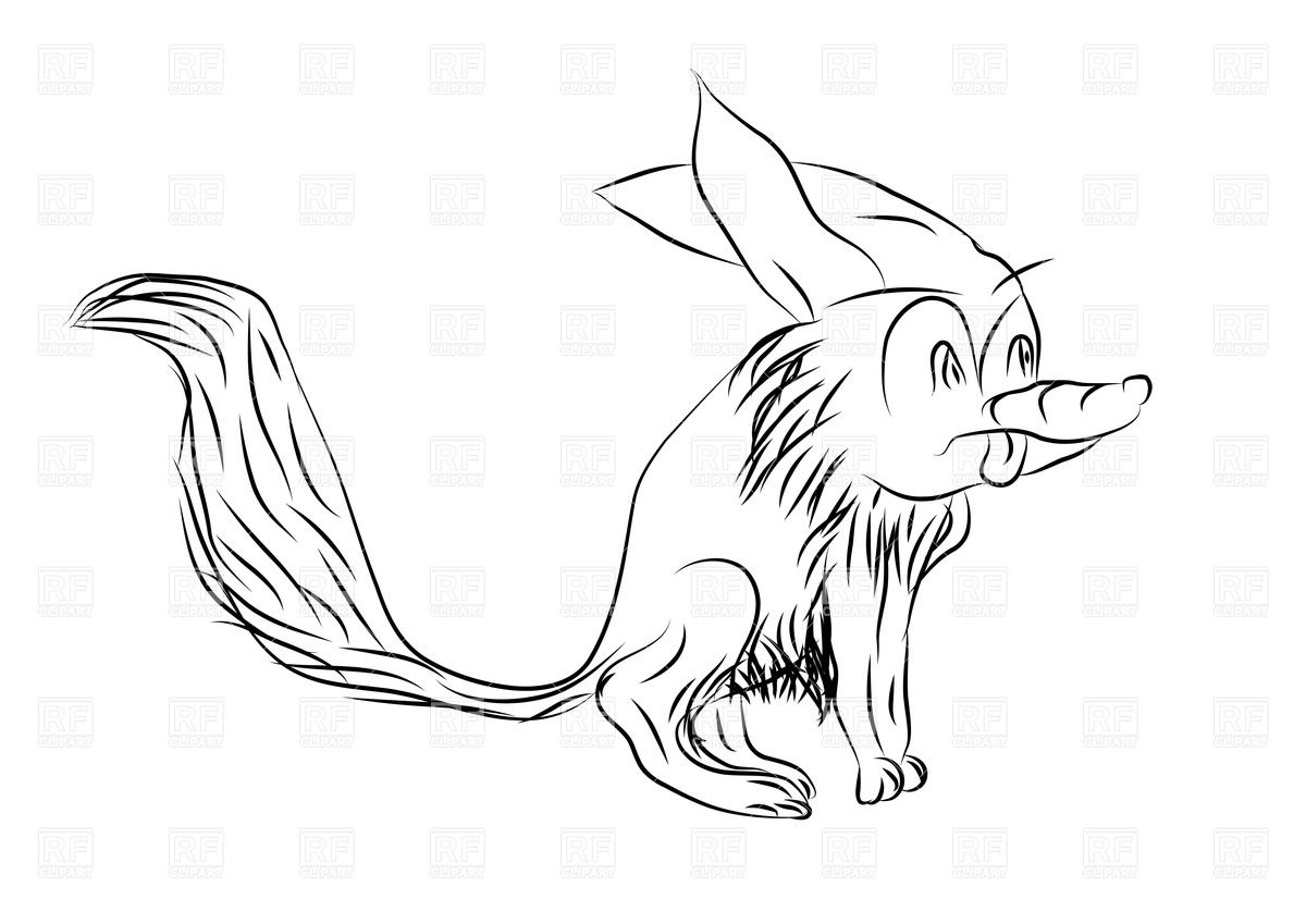 1200x849 Cartoon Fox Silhouette Vector Image Of Silhouettes, Outlines