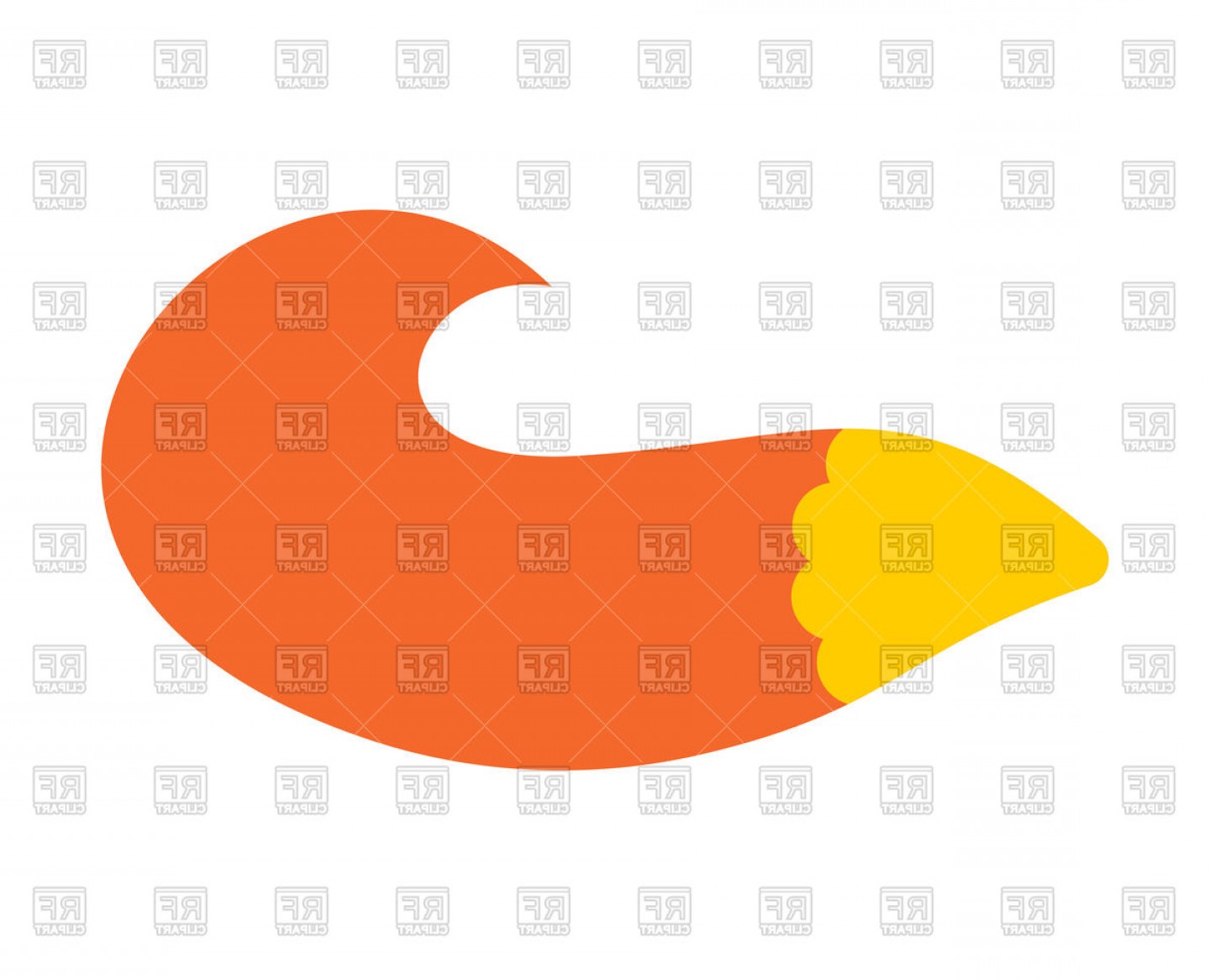 1440x1166 Tail Fox Isolated On White Background Vector Clipart Cqrecords