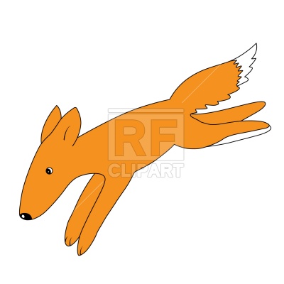 400x400 Running Cartoon Fox Vector Image Of Plants And Animals Piekno