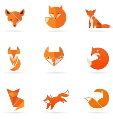 380x400 Fox Icons And Elements Vector