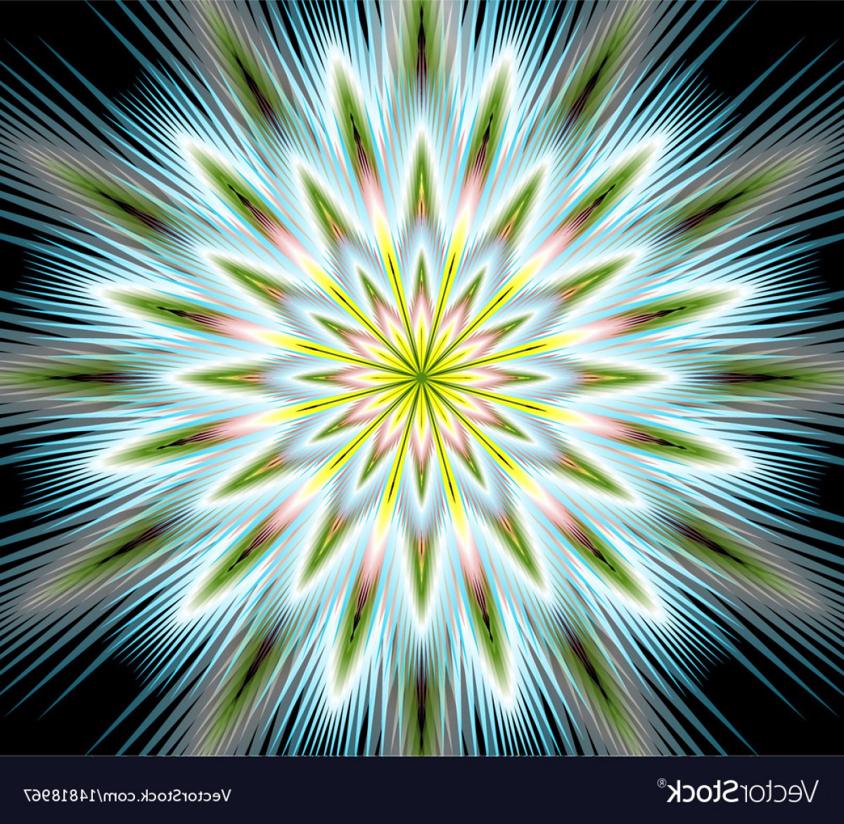 1200x1172 Fantasy Flower Mandala Closeup In Fractal Vector Soidergi