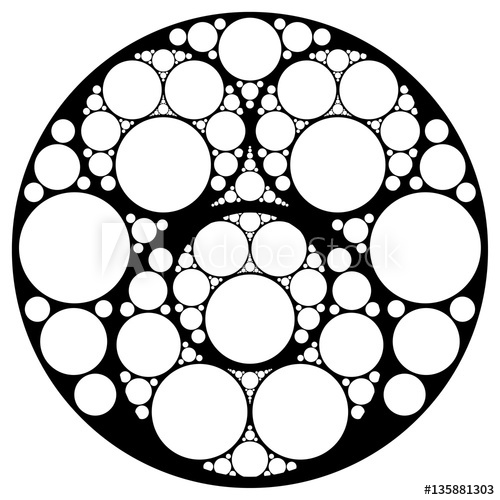 Apollonian Gasket Fractal 500x500 Apollonian Gasket Fractal