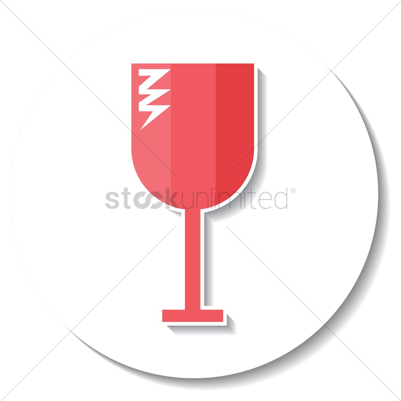 1300x1300 Free Fragile Icon Vector Image