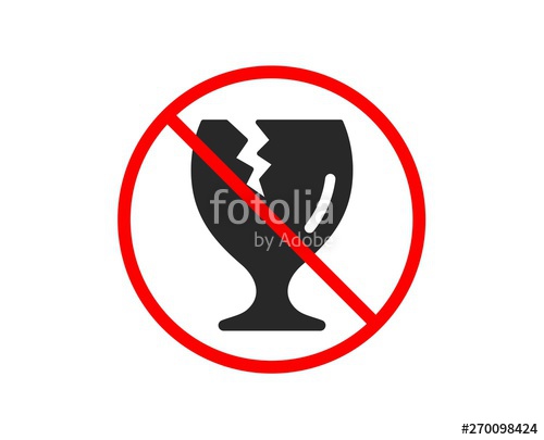 500x405 No Or Stop Fragile Package Icon Delivery Service Sign Safe