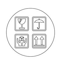 200x200 Fragile Icon Free Vector Art