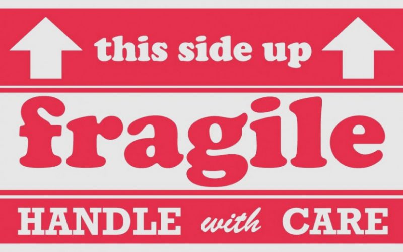 800x500 Handle With Care Stickers Free Vector Download Art Fragile Labels