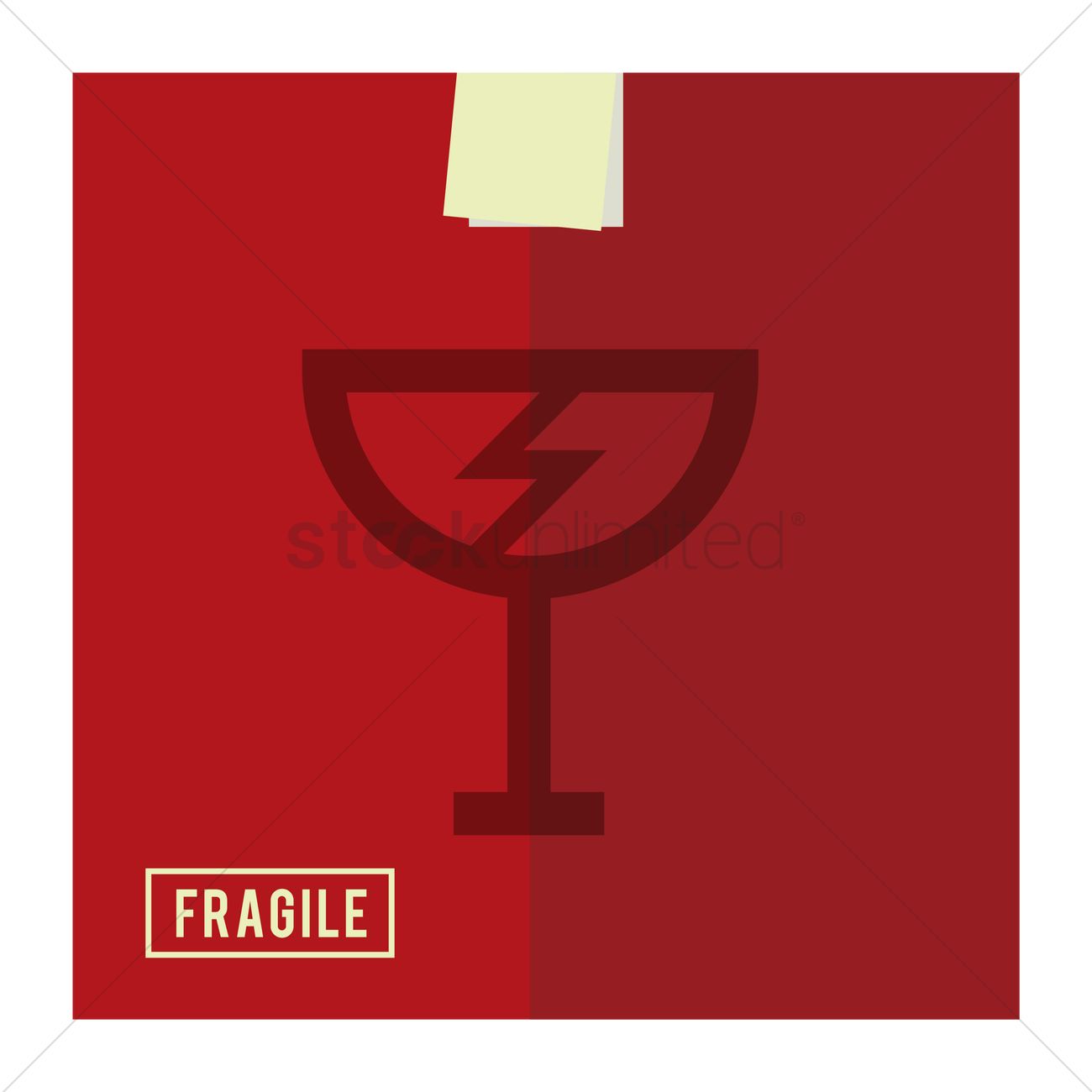 1300x1300 Fragile Symbol Vector Image