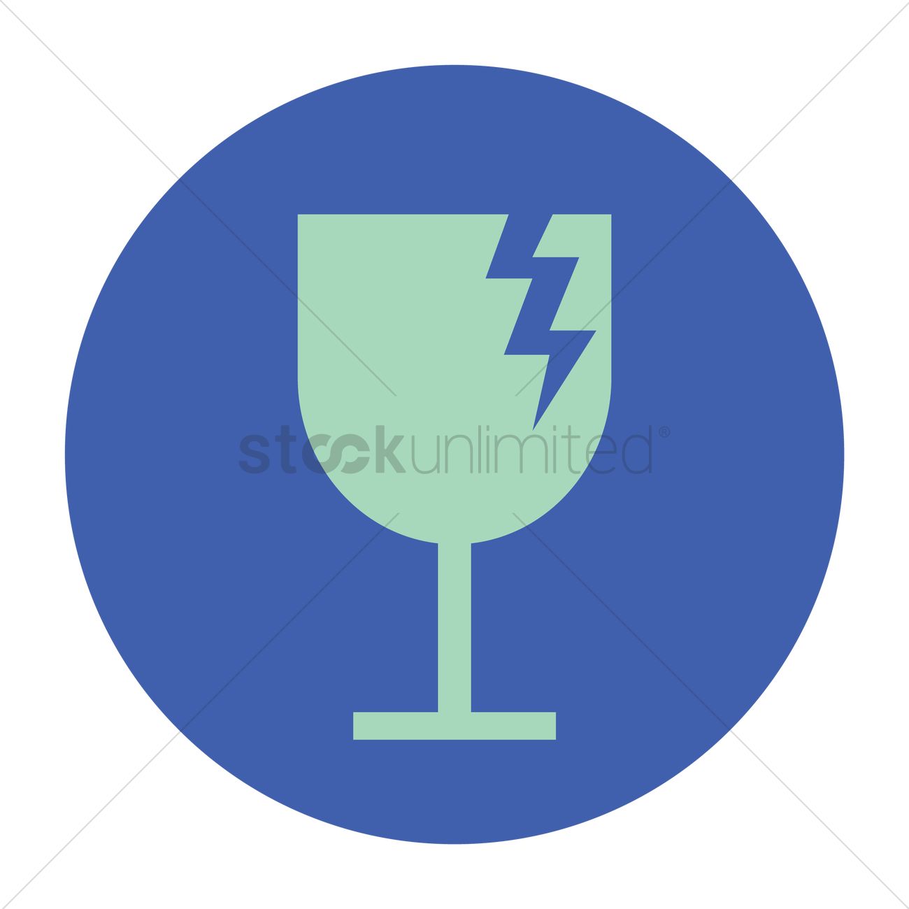 1300x1300 Fragile Symbol Vector Image