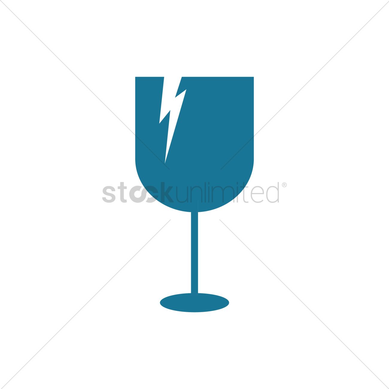1300x1300 Fragile Symbol Vector Image