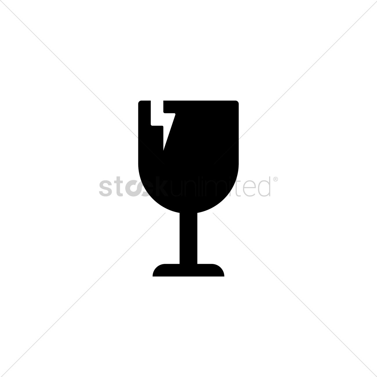 1300x1300 Fragile Symbol Vector Image