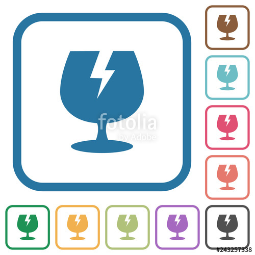 500x500 Fragile Symbol Simple Icons Stock Image And Royalty Free Vector