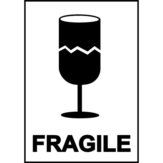 660x660 Fragile Vector Sign