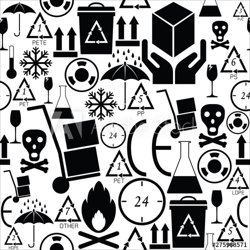 500x500 Packaging, Icon, Symbols, Box, Package, Icons, Cardboard, Fragile