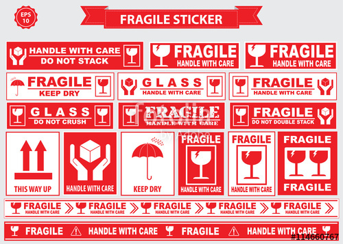 Fragile Vector at Vectorified.com | Collection of Fragile Vector free ...