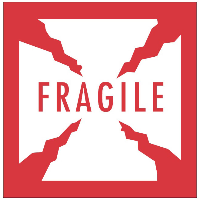 660x660 Fragile Vector Warning Label