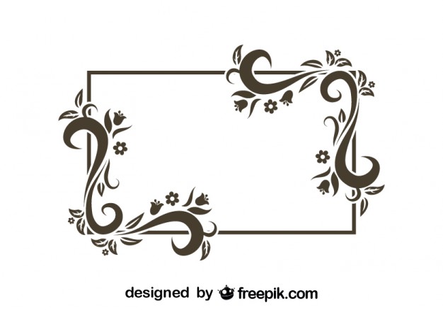 Retro Floral Frame Design Vector Free Download 626x438 Retro Floral Frame Design Vector Free Download