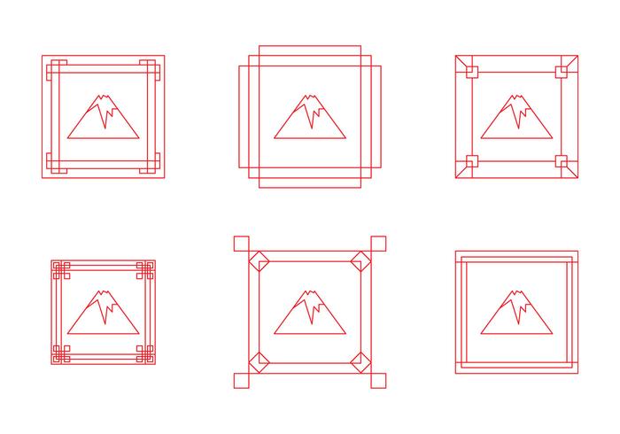 700x490 Free Fuji Mount Border Frame Vectors