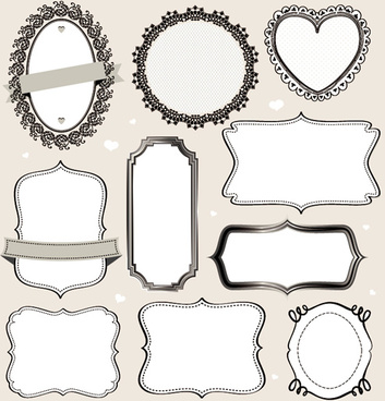 353x368 Free Vintage Label Frame Free Vector Download