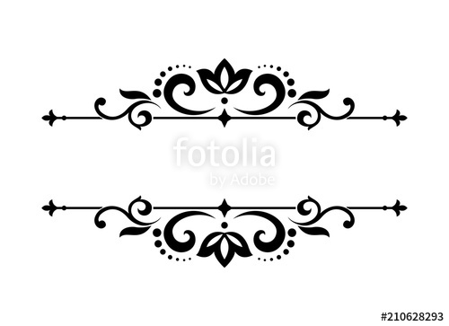 500x363 Vintage Black Frame Background Graphic Vector Design Damask