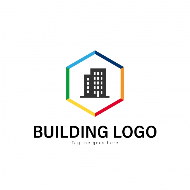 640x640 Building Logo Template Design Building Logo With Modern Frame